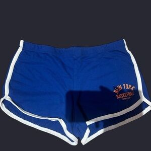 NBA Blue Athletic Shorts with White Trim